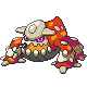 Heatran mâle shiny dans Diamant et Perle
