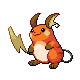 Raichu femelle shiny dans Platine