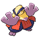 Hariyama femelle shiny dans Platine