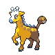 Girafarig mâle shiny dans Platine