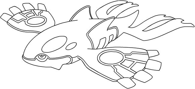 Kyogre Pokemon Coloring Pages